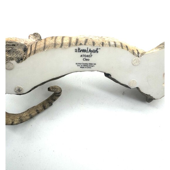 Country Artists A Breed Apart #70407 Cleo Striped Cat Stretching 2002 Feline - Picture 5 of 10